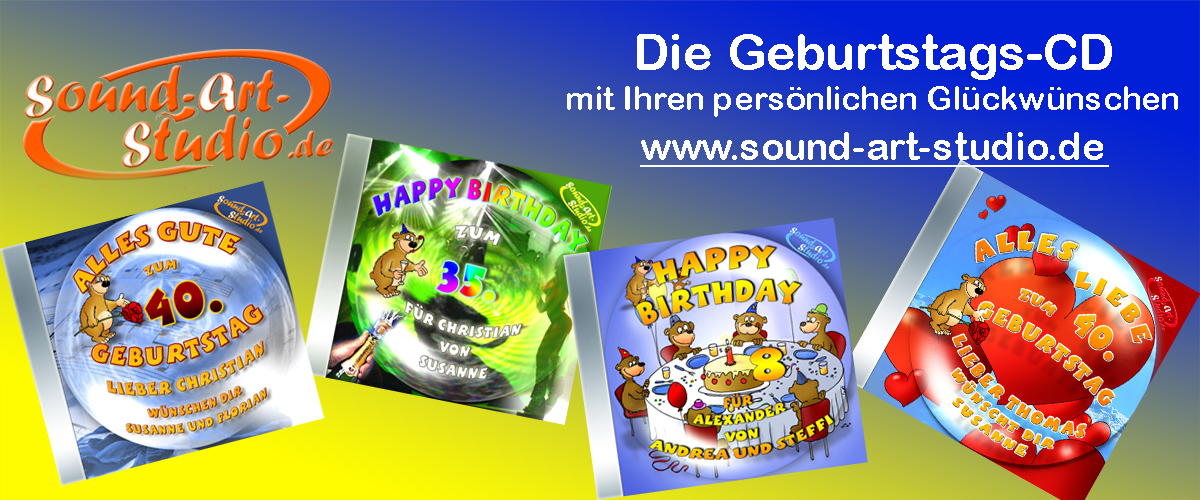 Die persönliche Geburtstags-CD , das personalisierte Geburtstagsgeschenk