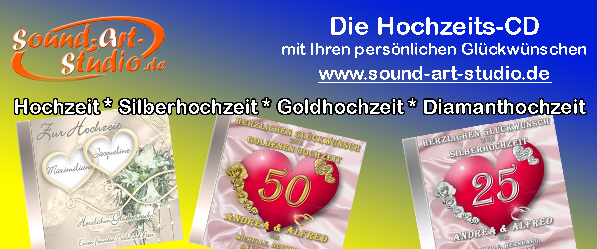 Die persönliche Hochzeits-CD, das personalisierte Hochzeitsgeschenk